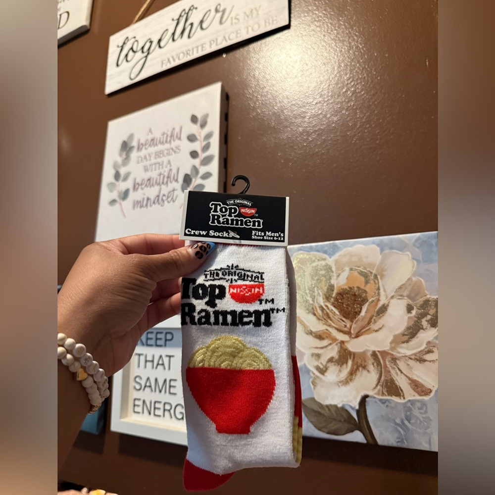The Original Top Ramen Crew Socks
